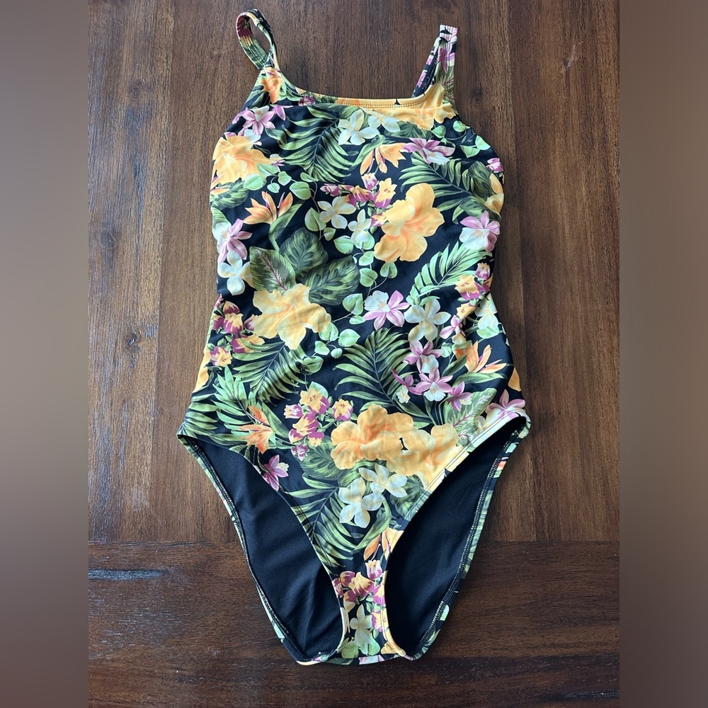 Hurley Women’s Floral One-piece Swimwear- size Large